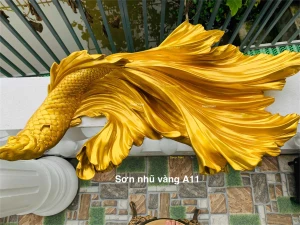 1.0 Kg - Sơn nhũ vàng 24K A11 trên nhựa composite