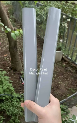 1.0 Kg - Sơn sắt mạ kẽm màu ghi nhạt Decor Paint