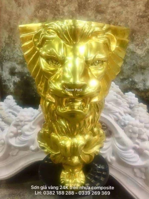 1.2 Kg - Sơn giả vàng bộ hỗn hợp trên kim loại