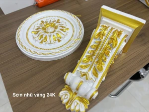 18.0 Kg - Sơn nhũ vàng 24K Gold ánh kim A12 trên gỗ, tượng, phào chỉ