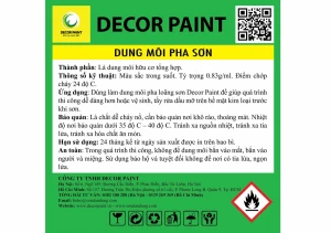 5.0 Lít - Dung môi 2K Decor Paint