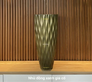 Sơn nhũ đồng xanh giả cổ chậu cảnh composite