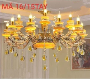 Đèn chùm chao đá tự nhiên C16/15
