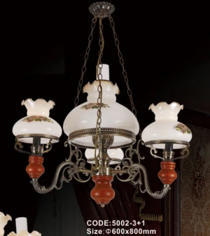 Đèn chùm dầu 3 chao C5002-3
