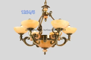 Đèn chùm đồng đá CD 1264/6