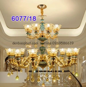 Đèn chùm pha lê C6077/18