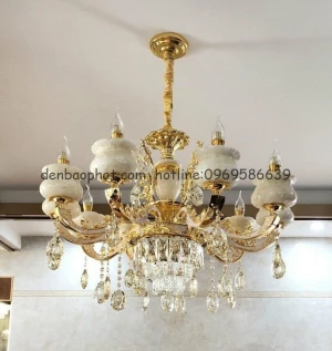 Đèn chùm pha lê chao đá tự nhiên C2206/8