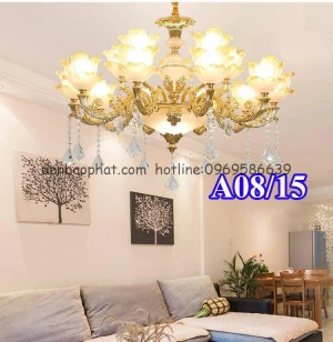 Đèn chùm pha lê Hà Nội CA08/15