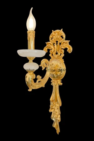 Đèn tường đồng nến mạ vàng TD 9294/1