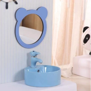 Chậu lavabo trẻ em Moonoah màu xanh dương MN- C228BL cho trường học mầm non