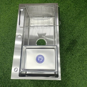 Chậu rửa bát 1 hố GRÜNDER kích thước 82x45cm