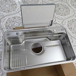 Chậu rửa bát 1 hố GRÜNDER phong cách Nhật Bản GR-8248JB