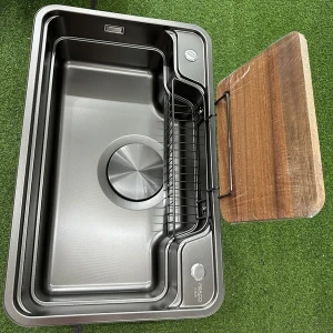 THANH LÝ Chậu rửa bát 1 hố phong cách Nhật Bản kích thước 78x48cm