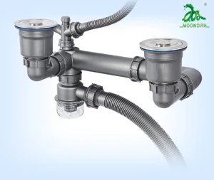 Xi phông ống thoát nước chậu rửa bát to chống tắc nghẽn, ngăn mùi hôi