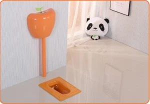 Xí xổm trẻ em màu cam