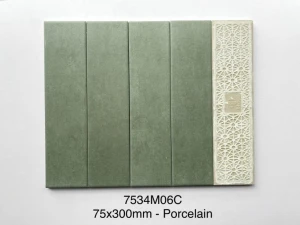 GẠCH GIẢ CỔ XANH 7,5X30CM