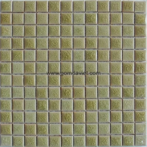 Gạch mosaic men rạn đơn màu 23 23 02