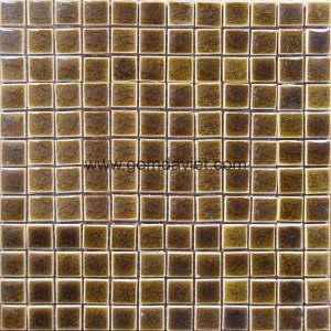 Gạch mosaic men rạn đơn màu 23 23 04