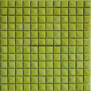 Gạch mosaic men rạn đơn màu 23 23 06
