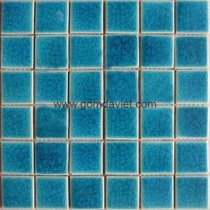 Gạch mosaic men rạn đơn màu 50 50 22