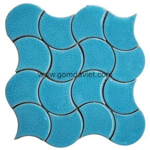 Gạch mosaic men rạn đơn màu 50 50 25