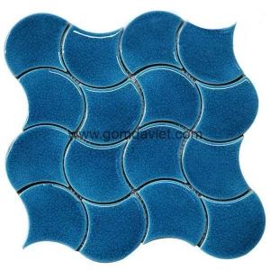 Gạch mosaic men rạn đơn màu 50 50 26