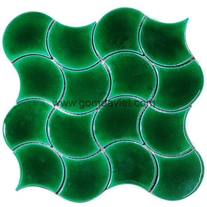 Gạch mosaic men rạn đơn màu 50 50 27