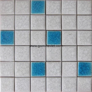 Gạch mosaic men rạn trộn màu 50 50 02