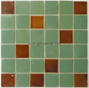 Gạch mosaic men rạn trộn màu 50 50 03