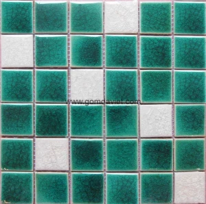 Gạch mosaic men rạn trộn màu 50 50 05