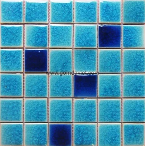 Gạch mosaic men rạn trộn màu 50 50 06