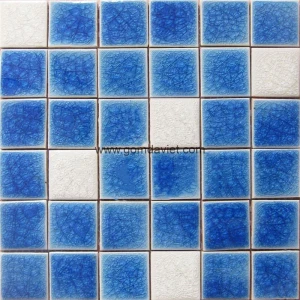 Gạch mosaic men rạn trộn màu 50 50 08