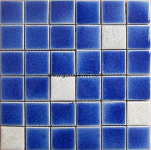 Gạch mosaic men rạn trộn màu 50 50 09