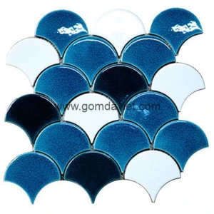 Gạch mosaic men rạn trộn màu 50 50 13