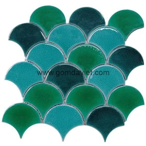 Gạch mosaic men rạn trộn màu 50 50 16