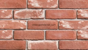 Gạch ốp tường giả cổ 25 - Đỏ tươi