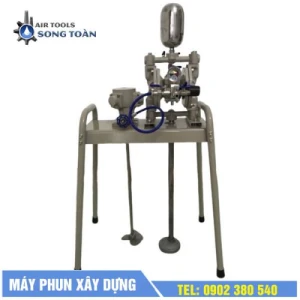 Máy khuấy sơn kết hợp máy bơm màng sơn 20L