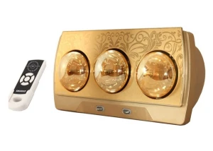 1.500k - HE3BR - Đèn sưởi nhà tắm 3 bóng có điều khiển Heizen HE3BR