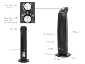 89GD1500 Sưởi điện Ceramic Sunhouse SHD7071