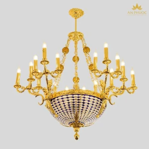 Đèn Chùm Đồng AP859-6670-18 – Biểu Tượng Ánh Sáng Sang Trọng Và Kiến Trúc Hoàn Hảo