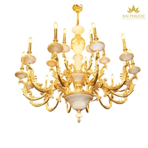 Đèn chùm đồng mạ vàng 034-12 6 D1225*1170