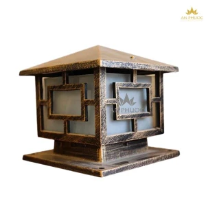 Đèn trụ cổng vuông giả cổ – 11202 – D400