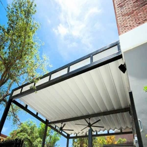 Bạt Mái Xếp Che Nắng Lượn Sóng Công nghệ Nhật Bản