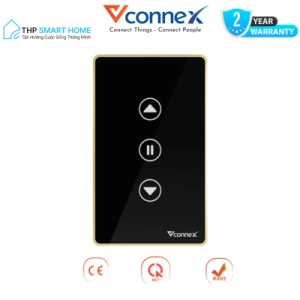 Công tắc cửa cuốn Vconnex thông minh không viền, có viền điều khiển qua App