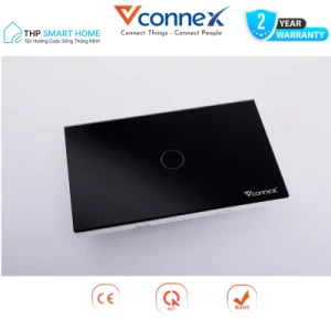 Công tắc thông minh Wifi Vconnex 1 nút không viền