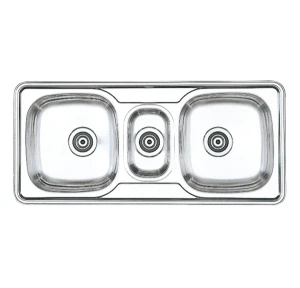 Chậu rửa 03 hố, dương vành, dày 0.7mm AM 106D