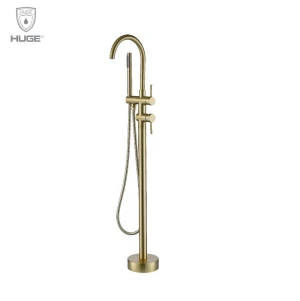 Sen cây đặt sàn cho bồn tắm màu vàng Huge H-SF666G