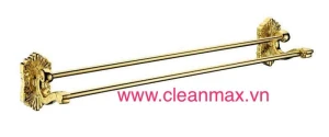 THANH VẮT KHĂN ĐÔI MẠ VÀNG 24K - 10002 CLEANMAX