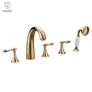 Vòi chậu lavabo Phoenix màu vàng Huge H-SBT566G