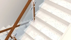 Cầu thang Thạch Anh Đá quý Aventurine G104AVE22M1